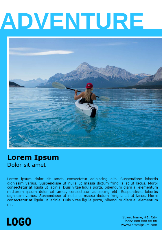 Kayaking Adventure Brochure