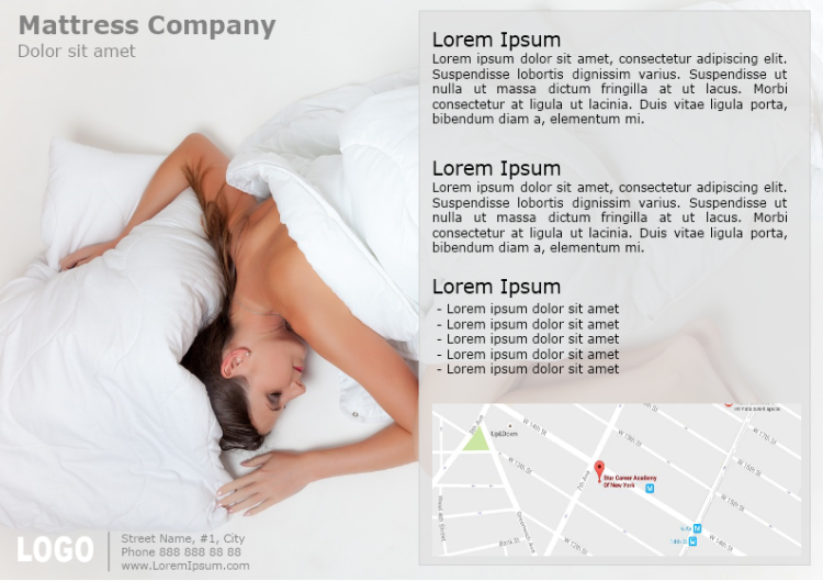 Mattress Company Brochure