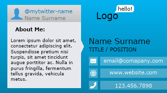Social Profile Business Card