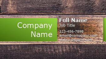 Wood Background Business Card