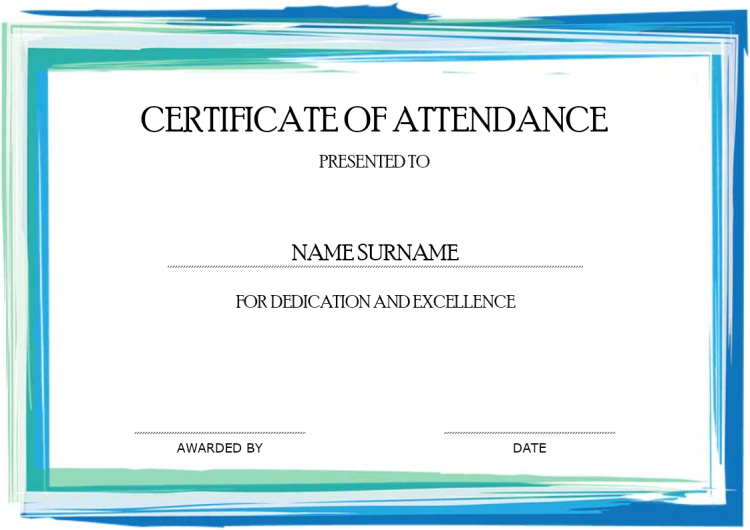 Certificate of Attendance