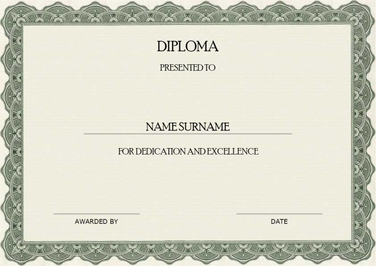 Diploma Certificate
