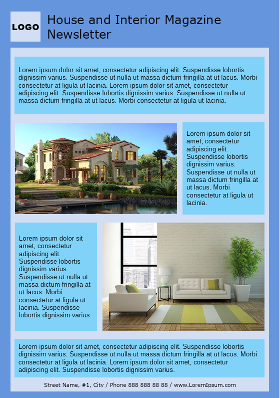 House and Interior Magazine Nesletter