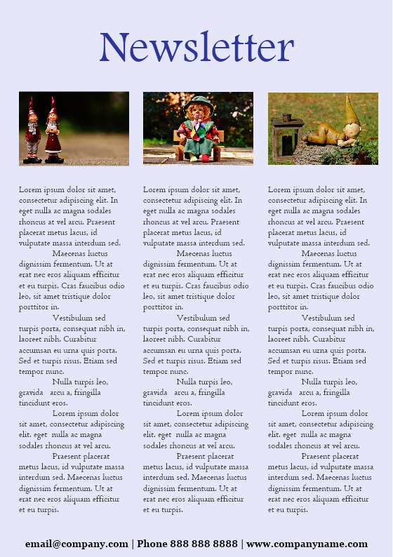 Simple Newsletter Design