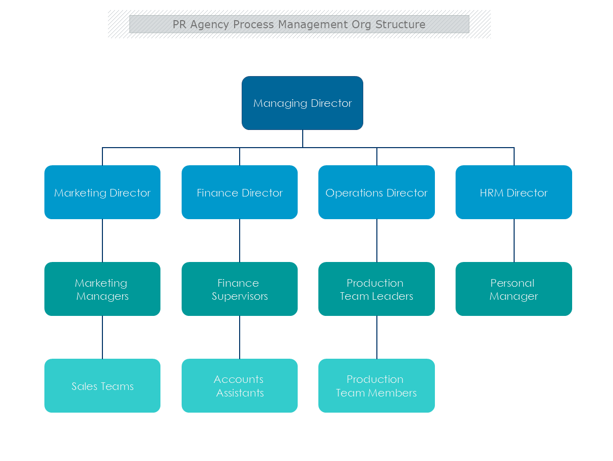 PR Agency Process Management Org Structure
