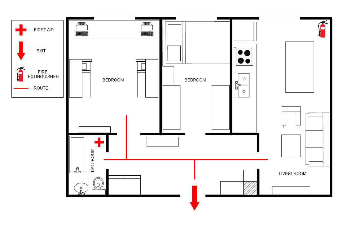 Apartment Evacuation Plan