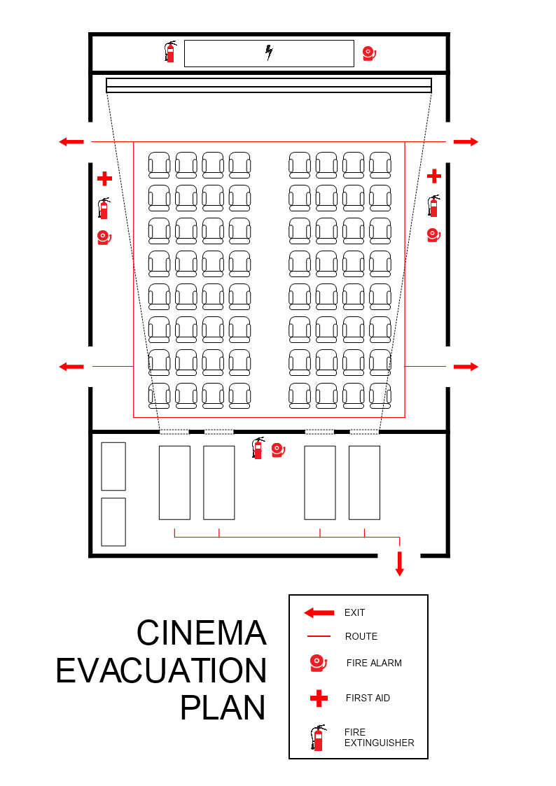 Cinema Evacuation Plan