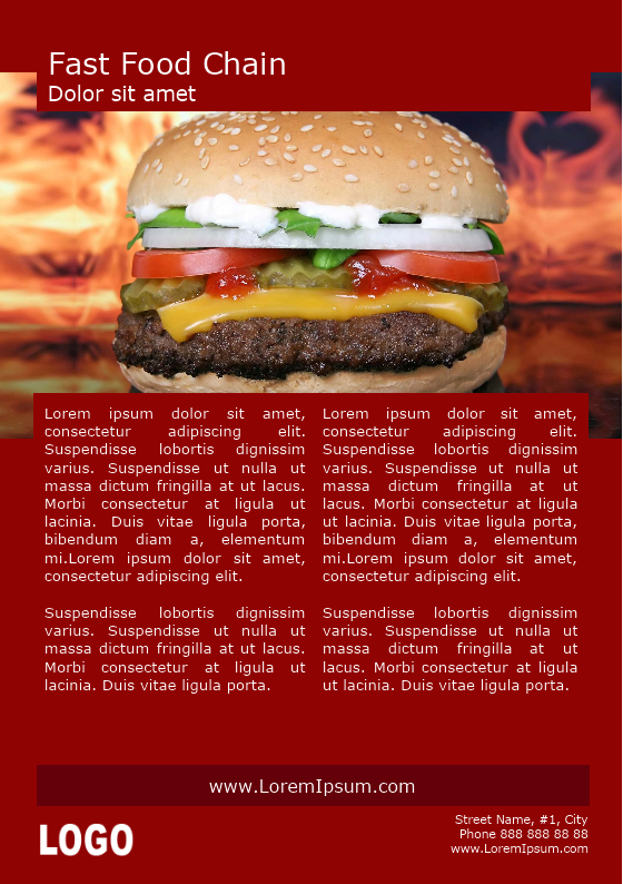 Fast Food Chain Brochure