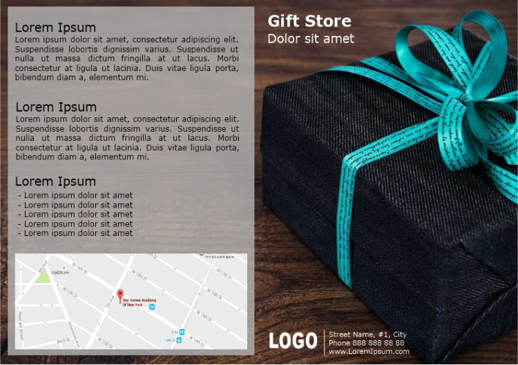 Gift Store Brochure