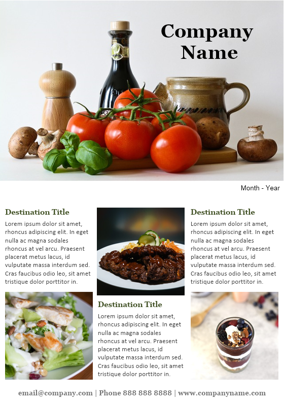 Culinary Magazine Newsletter