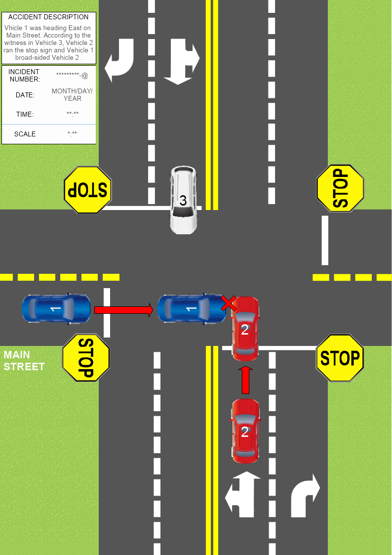 Road Accident Crossroad