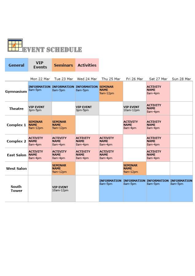 Event Schedule